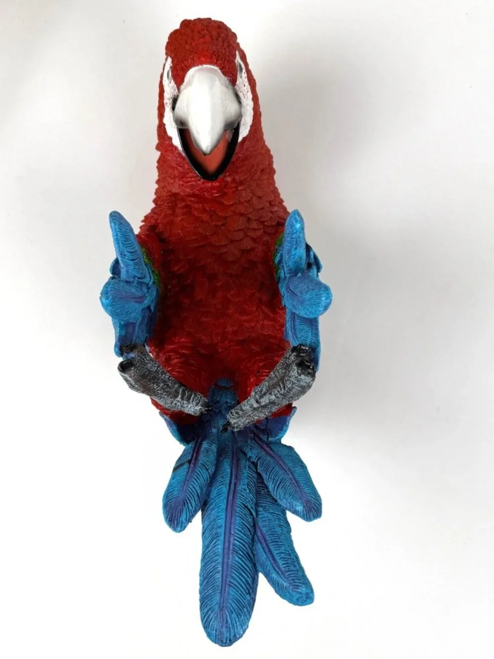 Rio Rainforest Jungle Red Scarlet Macaw Parrot Wine Bottle Holder Caddy Figurine